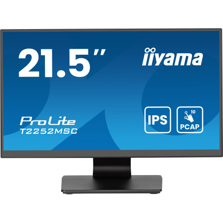 iiyama ProLite T2252MSC-B2AG Monitor PC 54,6 cm (21.5") 1920 x 1080 Pixel Full HD LCD Touch screen Nero