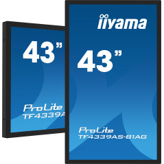 iiyama TF4339AS-B1AG Monitor PC 108 cm (42.5") 3840 x 2160 Pixel 4K Ultra HD LED Touch screen Nero