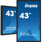 iiyama TF4339AS-B1AG Monitor PC 108 cm (42.5") 3840 x 2160 Pixel 4K Ultra HD LED Touch screen Nero iiyama TF4339AS-B1AG Monitor PC 108 cm (42.5") 3840 x 2160 Pixel 4K Ultra HD LED Touch screen Nero