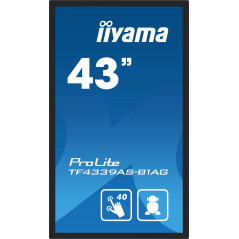 iiyama TF4339AS-B1AG Monitor PC 108 cm (42.5") 3840 x 2160 Pixel 4K Ultra HD LED Touch screen Nero