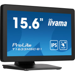 iiyama ProLite T1633MSC-B1 Monitor PC 39,6 cm (15.6") 1920 x 1080 Pixel Full HD LCD Touch screen Nero