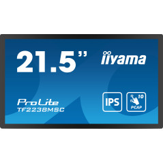 iiyama TF2238MSC-B1 Monitor PC 53,3 cm (21") 1920 x 1080 Pixel Full HD LED Touch screen Nero