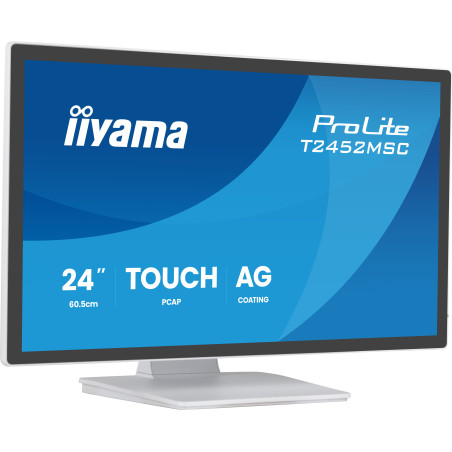 iiyama T2452MSC-W2AG Monitor PC 61 cm (24") 1920 x 1080 Pixel Full HD LED Touch screen Bianco