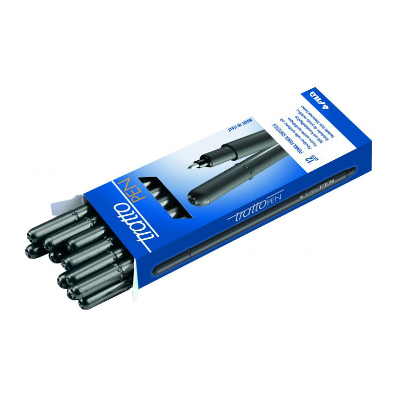 Tratto Pen penna tecnica Fine Antracite 12 pz Tratto Pen penna tecnica Fine Antracite 12 pz