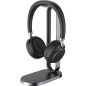 Yealink BH76 Auricolare Wireless A Padiglione Musica e Chiamate USB tipo A Bluetooth Base di ricarica Nero Yealink BH76 Auricolare Wireless A Padiglione Musica e Chiamate USB tipo A Bluetooth Base di ricarica Nero