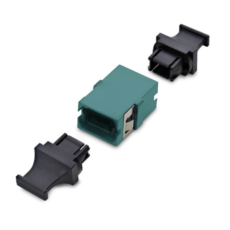 StarTech.com Accoppiatore MPO/MTP, Adattatore per Fibra Multimodale OM3/OM4 MPO, Key Up-Key Down, Giunto Fibra Ottica