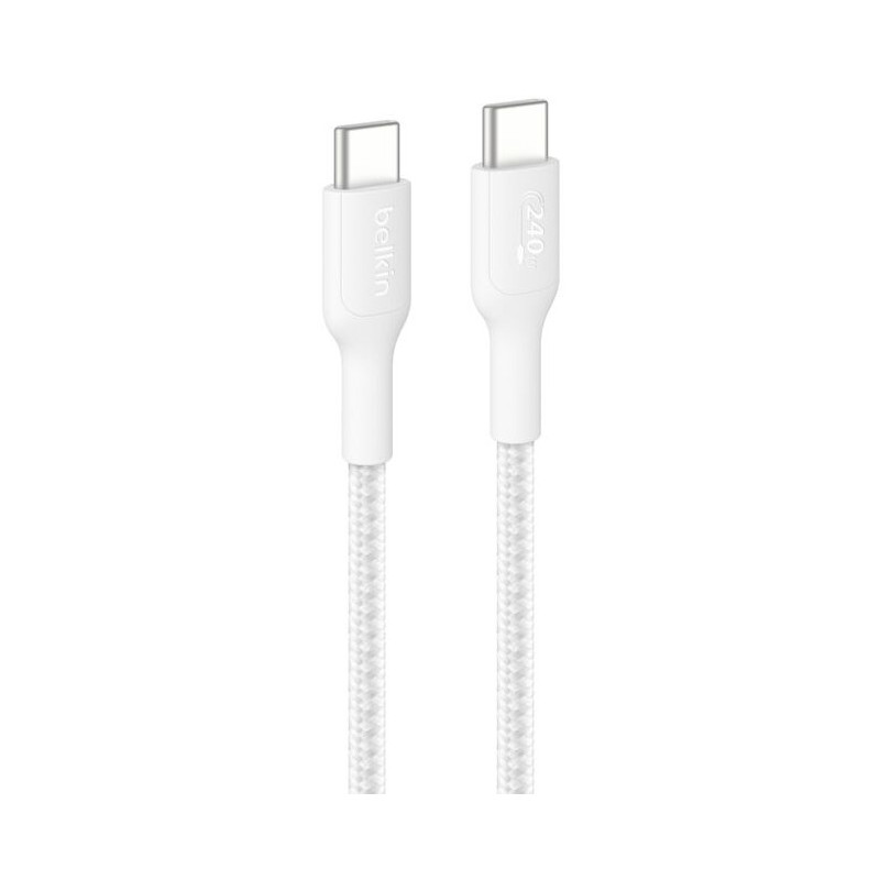 Belkin BoostCharge Pro cavo USB 1 m USB C 240 W Bianco Belkin BoostCharge Pro cavo USB 1 m USB C 240 W Bianco