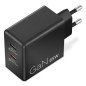 Lenovo Dual USB-C 65W GaN Charger, alimentatore compatto da muro con doppia Type-C, cavo USB-C 1,5 m incluso - ideale per Lenovo Dual USB-C 65W GaN Charger, alimentatore compatto da muro con doppia Type-C, cavo USB-C 1,5 m incluso - ideale per