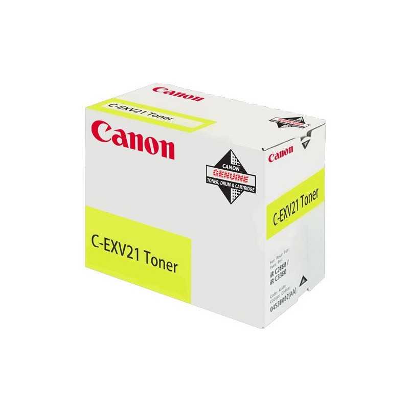 Canon C-EXV21 cartuccia toner 1 pz Originale Giallo 0455B002AA
