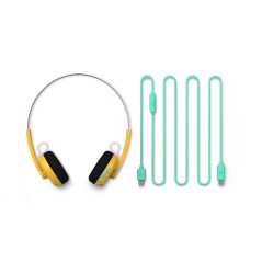 Philips TAMS1YL 00 cuffia e auricolare Con cavo e senza cavo A Padiglione Musica e Chiamate USB tipo-C Bluetooth Giallo