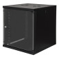 LINK Armadio Rack 19" 12 Unita' Da Muro (A)620X (L)540 X Profondita' 600 Mm. Colore Nero Porta Vetro