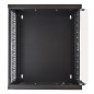 LINK Armadio Rack 19" 12 Unita' Da Muro (A)620X (L)540 X Profondita' 600 Mm. Colore Nero Porta Vetro