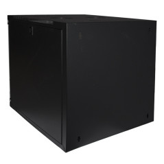 LINK Armadio Rack 19" 12 Unita' Da Muro (A)620X (L)540 X Profondita' 600 Mm. Colore Nero Porta Vetro