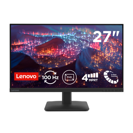 Lenovo L27-4e - Monitor 27" IPS Flat FHD 1920x1080 0 100Hz 4ms - 1xHDMI 1.4 + 1xVGA - Stand Tilt Cavo HDMI incluso