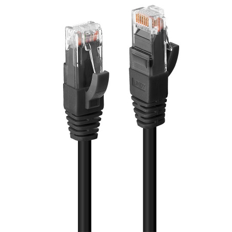 Lindy 45432 cavo di rete Nero 1 m Cat6 U/UTP (UTP)