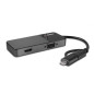 Lindy 43354 replicatore di porte e docking station per laptop USB 3.2 Gen 1 (3.1 Gen 1) Type-A + Type-C Nero