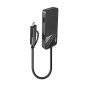 Lindy 43354 replicatore di porte e docking station per laptop USB 3.2 Gen 1 (3.1 Gen 1) Type-A + Type-C Nero