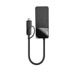Lindy 43354 replicatore di porte e docking station per laptop USB 3.2 Gen 1 (3.1 Gen 1) Type-A + Type-C Nero