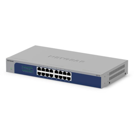 NETGEAR GS516-300EUS switch di rete Non gestito Gigabit Ethernet (10/100/1000) Grigio