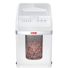 HSM Autofeed X300 distruggi documenti Taglio a particelle 52 dB 23 cm Argento, Bianco