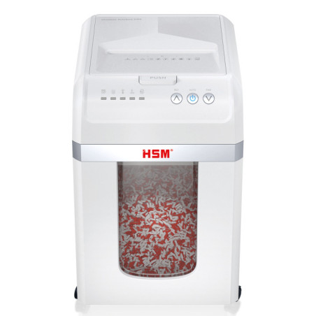 HSM Autofeed X300 distruggi documenti Taglio a particelle 52 dB 23 cm Argento, Bianco