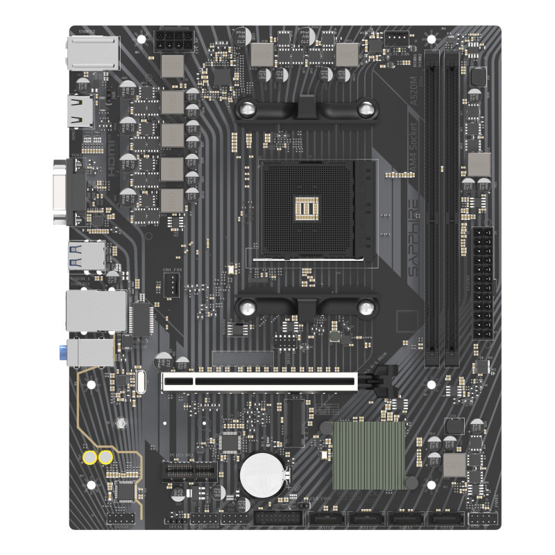 Sapphire A520M-E AMD A520 Socket AM4 micro ATX Sapphire A520M-E AMD A520 Socket AM4 micro ATX