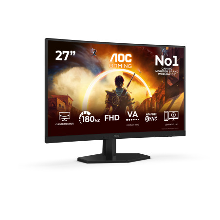 AOC G4 27" IPS FHD 180Hz Monitor PC 68,6 cm (27") 1920 x 1080 Pixel Full HD LCD Nero, Rosso
