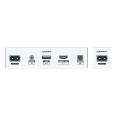 Philips TAB5601 10 altoparlante soundbar Grigio 2.1 canali 145 W
