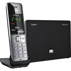 Gigaset BasicLine IP + COMFORT 500HX Telefono DECT Identificatore di chiamata Nero, Argento