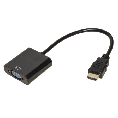 LINK Adattatore Hdmi Tipo A Maschio A Vga Femmina Con Presa Audio Stereo 3,5 Mm