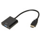 LINK Adattatore Hdmi Tipo A Maschio A Vga Femmina Con Presa Audio Stereo 3,5 Mm LINK Adattatore Hdmi Tipo A Maschio A Vga Femmina Con Presa Audio Stereo 3,5 Mm