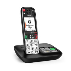 Gigaset EASY 500A Telefono analogico DECT Identificatore di chiamata Nero, Argento