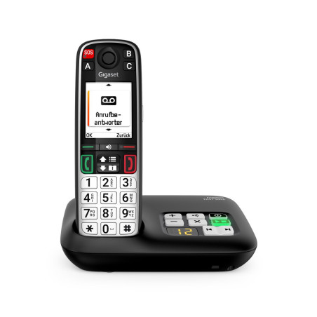 Gigaset EASY 500A Telefono analogico/DECT Identificatore di chiamata Nero, Argento