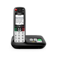 Gigaset EASY 500A Telefono analogico DECT Identificatore di chiamata Nero, Argento