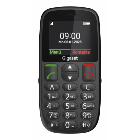 Gigaset GL395 5,59 cm (2.2") 90 g Nero Telefono per anziani
