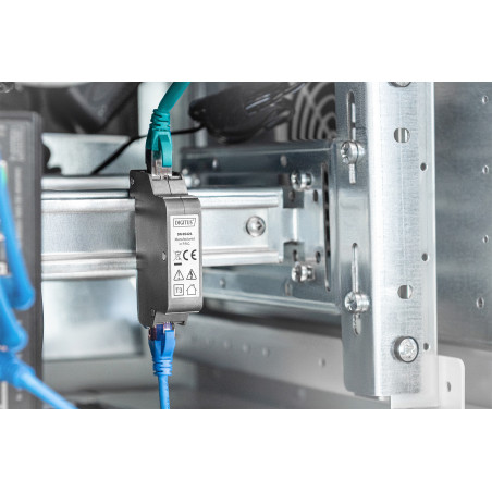 Digitus Surge protector PoE (RJ45), montaggio su guida DIN, indoor