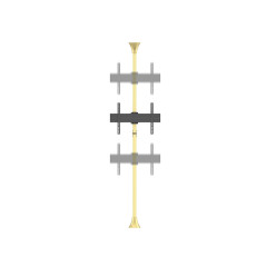 Multibrackets 5709 Supporto per display espositivi 165,1 cm (65") Nero, Ottone