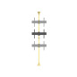 Multibrackets 5709 Supporto per display espositivi 165,1 cm (65") Nero, Ottone