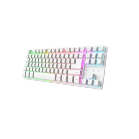 Trust GXT 831W tastiera Gaming Wireless a RF + USB AZERTY Italiano Bianco