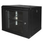 LINK Armadio Rack 19" 9U Serie Light Colore Nero Con Porta Vetro (Axpxl) Mm 450X400X530 Ripiano Incluso LINK Armadio Rack 19" 9U Serie Light Colore Nero Con Porta Vetro (Axpxl) Mm 450X400X530 Ripiano Incluso
