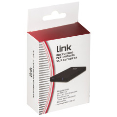 LINK Box Esterno Usb 3.0 Per Hdd Sata 2,5" Fino A 9,5 Mm Di Spessore