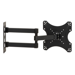 LINK Braccio A Muro Allungabile Con 3 Snodi Per Tv Led Lcd Da 14 A 43" Fino A 18Kg E Vesa 200X200