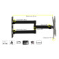 LINK Braccio A Muro Allungabile Con 3 Snodi Per Tv Led/Lcd Da 14 A 43" Fino A 18Kg E Vesa 200X200 LINK Braccio A Muro Allungabile Con 3 Snodi Per Tv Led/Lcd Da 14 A 43" Fino A 18Kg E Vesa 200X200