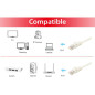 Equip 603005 cavo di rete Bianco 5 m Cat6a U/UTP (UTP) Equip 603005 cavo di rete Bianco 5 m Cat6a U/UTP (UTP)