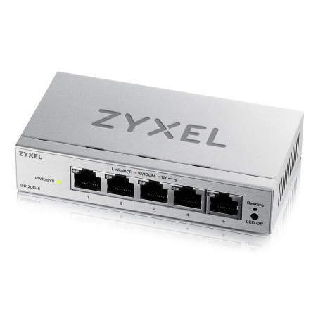 Zyxel GS1200-5V3 Gestito L2 Gigabit Ethernet (10 100 1000) Desktop Grigio