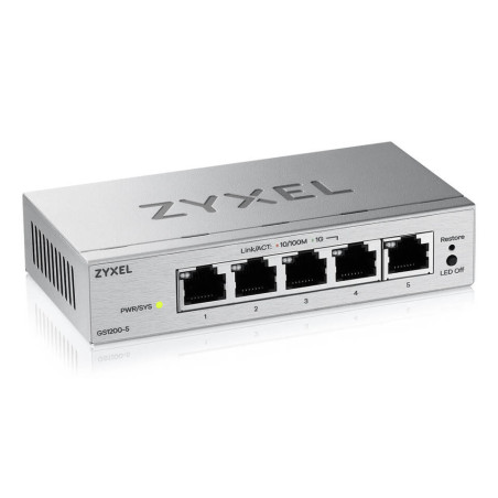 Zyxel GS1200-5V3 Gestito L2 Gigabit Ethernet (10/100/1000) Desktop Grigio