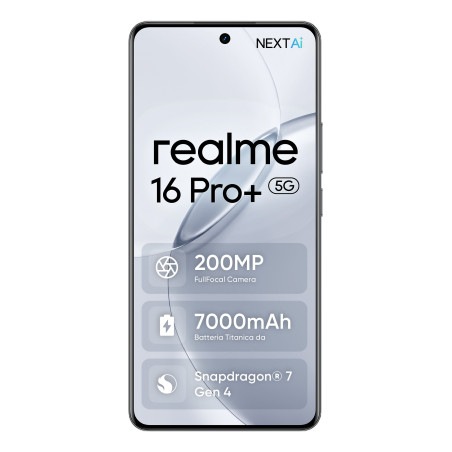 realme 16 Pro+ 17,3 cm (6.8") 5G USB tipo-C 12 GB 512 GB 7000 mAh Grigio