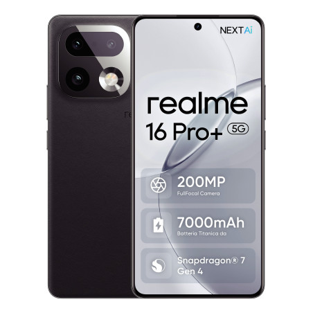realme 16 Pro+ 17,3 cm (6.8") 5G USB tipo-C 12 GB 512 GB 7000 mAh Grigio