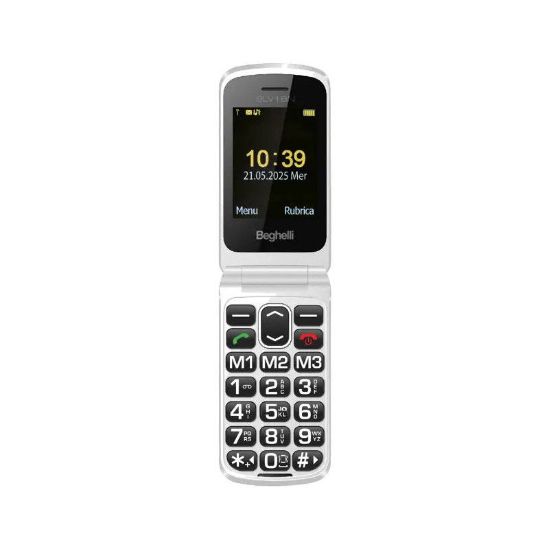 Beghelli Salvalavita Phone SLV18 ECODESIGN 6,1 cm (2.4") 88 g Argento Telefono per anziani Beghelli Salvalavita Phone SLV18 ECODESIGN 6,1 cm (2.4") 88 g Argento Telefono per anziani