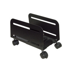 LINK Carrellino Regolabile Da Cm 11.9 A Cm 20.9 Per Pc O Distruggidocumenti Colore Nero In Metallo Con Ruote